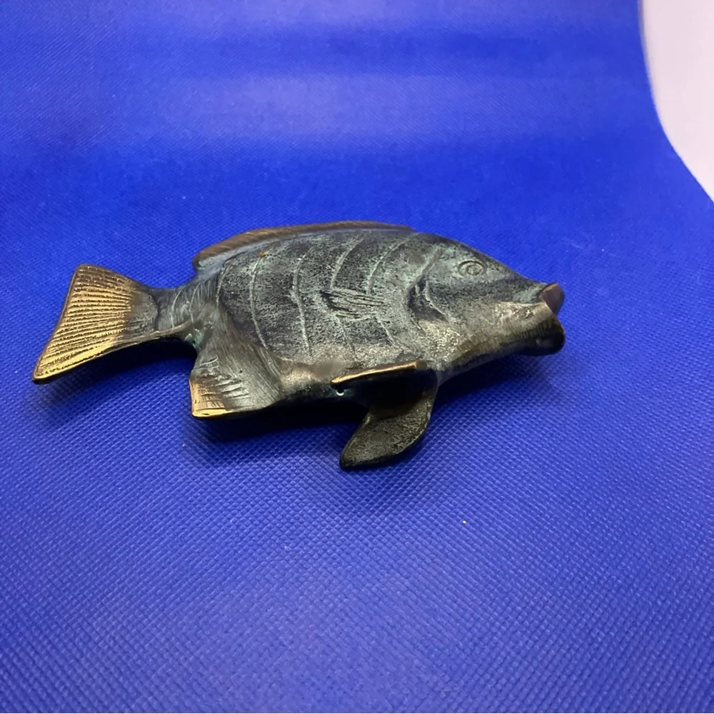brass fish vintage 5 inches long